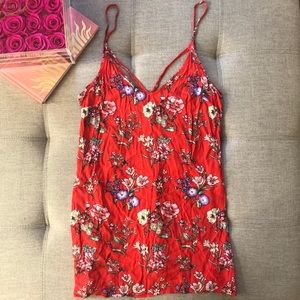 Red Floral Dress